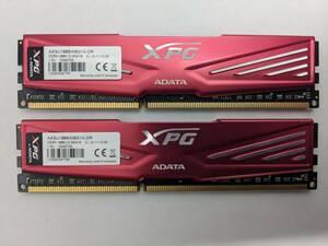 簡易チェック済み デスク用メモリー ADATA AX3U1866W8G10-DR DDR3-1866 PC3-14900 8GB×2(計16GB) ②