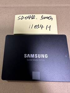 SD0435【中古動作品】SAMSUNG 内蔵 SSD 500GB /SATA 2.5インチ動作確認済み 使用時間 11054 H