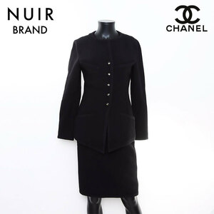 シャネル CHANEL セットアップ ツイード Size 40 ブラック