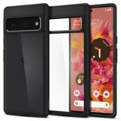 Spigen Pixel6 Pro ケース 背面クリア 黄ばみ無し TPU 黒