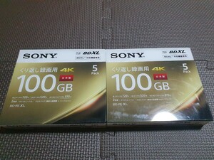 SONY ソニー ブルーレイディスク BD-RE XL 100GB 5BNE3VEPS2 2つ10枚セット
