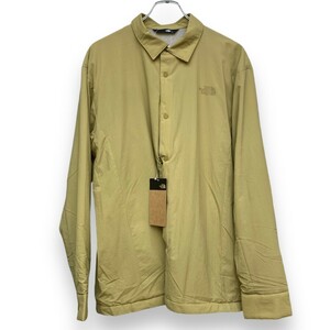 THE NORTH FACE オクトーバーミッドシャツ Lサイズ カーキ イエロー系 NR62301 ザノースフェイス October Mid Shirt ソフトシェルシャツ