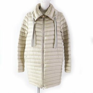 極美品◎MONCLER モンクレール CITRINELLE ジップアップ ミドル丈 ライトダウンコート ベージュ 00 正規品　レディース