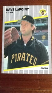 FLEER 1989年 212 DAVE LaPOINT ピッツバーグ・パイレーツ