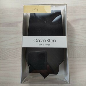 カルバンクライン（Calvin Klein)41ネクタイ新品　未使用　箱付き　未開封品付属品箱、クリアケース