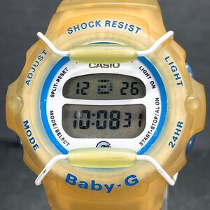 美品 CASIO カシオ Baby-G ベビージー BG-200 腕時計 デジタル クオーツ 多機能 カレンダー ラバーバンド 新品電池交換済み 動作確認済み