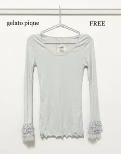 B0951 gelato pique チュールレーストップス FREEサイズ