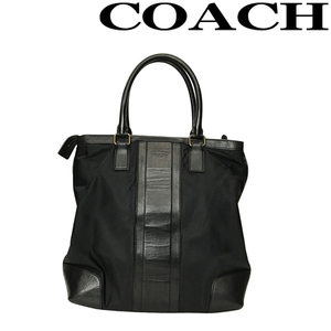 【中古】【やや傷や使用感あり】COACH トートバッグブランド コーチ ブラック R-CO-B-0550-01