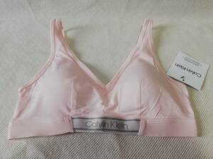 新品! カルバンクライン レディース スポーツブラ Sサイズ ピンク Calvin Klein ブラジャー スポブラ 女性用 下着 インナー アンダーウェア