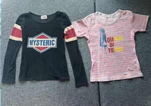 ヒステリックグラマー　半袖Ｔシャツ＆長袖シャツ　2着