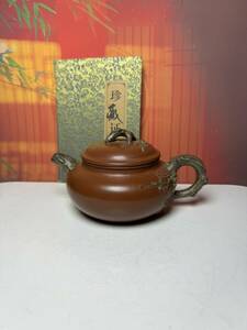 5KN9138 紫砂壺 茶壺 急須【蓉さん/紫砂壷です】 煎茶道具 紫砂 工芸品 陶芸 磁器 置物 收藏品 時代物 中国美術