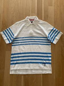 美品 68&BROTHERS POLO Shirts ポロ シャツ 68&ブラザーズ ボーダー Border 古着 ヴィンテージ Vintage Post ポスト FAT