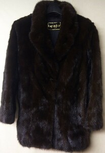 ◆高級◆Lupian furs ミンクファーコート◆ブラウン◆