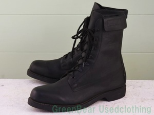 T435◆USA製【ADDISON SHOE COMPANY】ビンテージ 米軍ブーツ ワイズ細め 良い味 黒 ブラック メンズ 11D 29cm