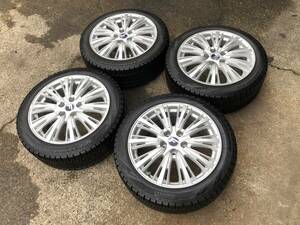 レクサス GS バリ溝 ホイール＆スタッドレス 美品 235/45R18 ピレリ 2018年 18×8J＋44 PCD114.3 5穴 クラウン アリスト セルシオ ソアラ