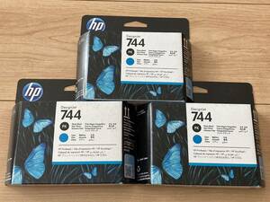 ◆701 3個セット HP 744 プリントヘッド ヒューレット・パッカード フォトブラック/シアン F9J86A 使用期限 2024.11月 画像参照!! 