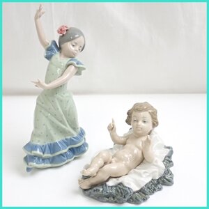 ★Lladro/リヤドロ フィギュリン 聖なるイエス + リトルダンサー ロリータ/陶器人形/置物/オブジェ/インテリア&1958400077