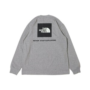 XL　ノースフェイス　L/Sバックスクエアロゴティー　NT82333　ミックスグレー　Z　 THE NORTH FACE ロンT 長袖　送料無料