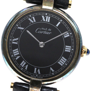 ジャンク ★1円スタート★ カルティエ CARTIER ヴァンドーム SV925 30MM クォーツ ボーイズ _594633