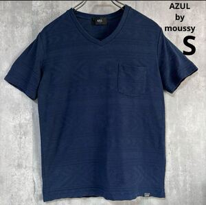 アズール　AZUL by moussy 半袖Tシャツ　S ボーダー