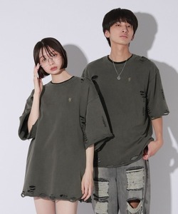 「Anui」 スウェットカットソー LARGE チャコールグレー レディース