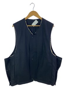 stein◆22AW/WOOL BOA REVERSIBLE VEST//S/ウール/BLK/ST419