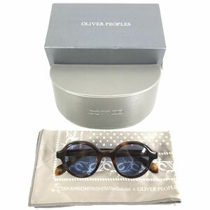 【オリバーピープルズ×タカヒロミヤシタザソロイスト】本物 OLIVER PEOPLES for TAKAHIROMIYASHITA サングラス s.0490 ブルー ケース 箱有