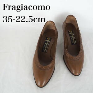 MK6143*Fragiacomo*レディースパンプス*35-22.5cm*茶