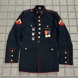 米軍　ドレスジャケット　黒　礼服　USMC COAT　コスプレ　４１R　美品