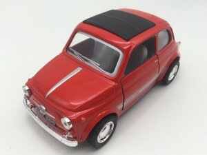 1台売り 赤 1/24 フィアット 500 FIAT ミニカー ルパン愛用車 プルバック 車 クラシックカー 外車 輸入 新品