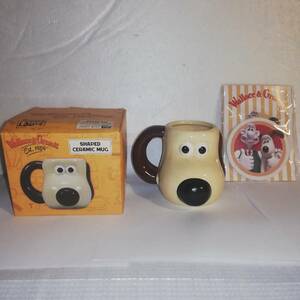 ☆ウォレスとグルミット マグカップとコースター☆開封中古☆現状品　☆Wallace&Gromit