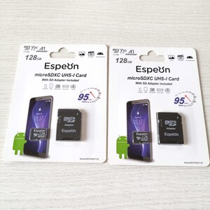 新品 Espeon 128GB MicroSDXCカード UHS-I U3 A1 V30 4K Ultra HD Class10 