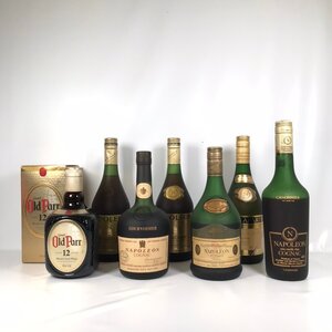 ■【買取まねきや】古酒 未開封 スコッチ オールドパー ブランデー クルボアジェ ナポレオン おまとめ7点セット■