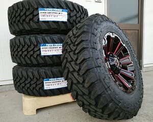 150プラド タイヤホイールセット トーヨー オープンカントリー MT 265/65R17 265/70R17 17インチ DeathRock