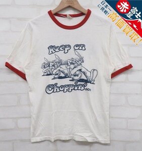 8T6197【クリックポスト対応】フリーホイーラーズ モーターヘッドインカートン 半袖リンガーTシャツ 1525008 FREEWHEELERS MOTORHEAD IN C