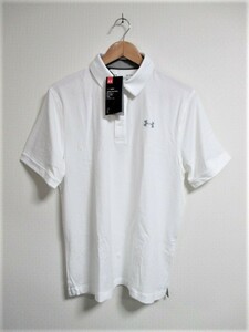 ☆UNDER ARMOUR アンダーアーマー 半袖 ポロシャツ/メンズ/LG☆白☆新品 