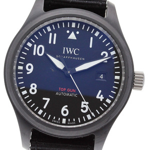 IWC IWC SCHAFFHAUSEN IW326901 パイロットウォッチ トップガン デイト 自動巻き メンズ 良品 箱・保証書付き_843083