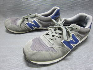 newbalance 500 ニューバランス 500　スニーカー　27cm　グレー×青　S2404B③