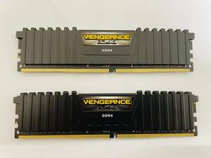 2枚セット 動作保証 CORSAIR VENGEANCE LPX DDR4 2666MHz 16GB(2x8GB) CMK16GX4M2A2666C16 デスクトップPC用メモリ　当日・翌日発送 　＃2