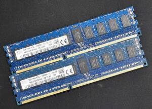 16GB (8GB 2枚組) DDR3L PC3L-12800R DDR3L-1600 REG 1Rx4 240pin ECC Registered SK-Hynix サーバー MacPro向け (管:SA5906