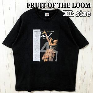 FRUIT OF THE LOOM フルーツオブザルーム グラフィックTシャツ JAZZ ジャズ スタッフ 両面プリント Tシャツ 半袖 オーバーサイズ XL 古着