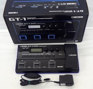 中古 美品 BOSS ギター用 マルチエフェクター GT-1 ACアダプター付き