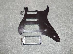 1991～94年製 FERNANDES FST-55 ミディアムスケール用 Pickguard Black 1PLY SSH 8点留め FRT　フロイド用　フェルナンデス