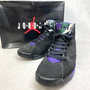 NIKE ナイキ AIR JORDAN 7 RETRO RAY ALLEN 304775-053 ハイカット スニーカー シューズ メンズ ブラック フィアース パープル 26.5cm 靴