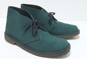 英国製 クラークス デザートブーツ 緑 GB５1/2 Clarks Desert Boot イングランド製 レディース