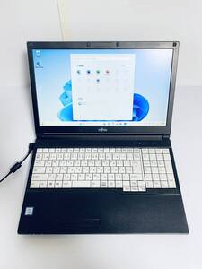 Z12 FUJITSU LIFEBOOK A577/T 15.6インチ office/Corei5-7300U/メモリ8GB/SSD 256GB /DVD/WIFI/windows11/テンキー 