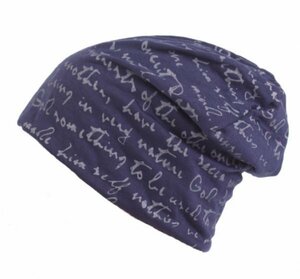 ニット帽子 ワッチキャップ キャップ KNIT CAP アルファベット柄プリント ロールワッチ レディース メンズ NV トレンド NT8-2