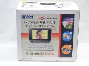 8536 R60221　EPSON エプソン　Colorio me カラリオ ミー　E-840　宛名達人　コンパクトプリンター　箱・説明書付