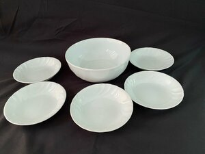 NARUMI BONE CHINA ボウル20㎝ 取り皿　 皿5枚 15㎝ プレート 皿 白 ホワイト ナルミ ボーンチャイナ食器 ☆ちょこオク☆雑貨100