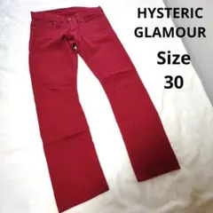 【オシャレ☆HYSTERIC GLAMOUR】えんじ　ストレートパンツ　30